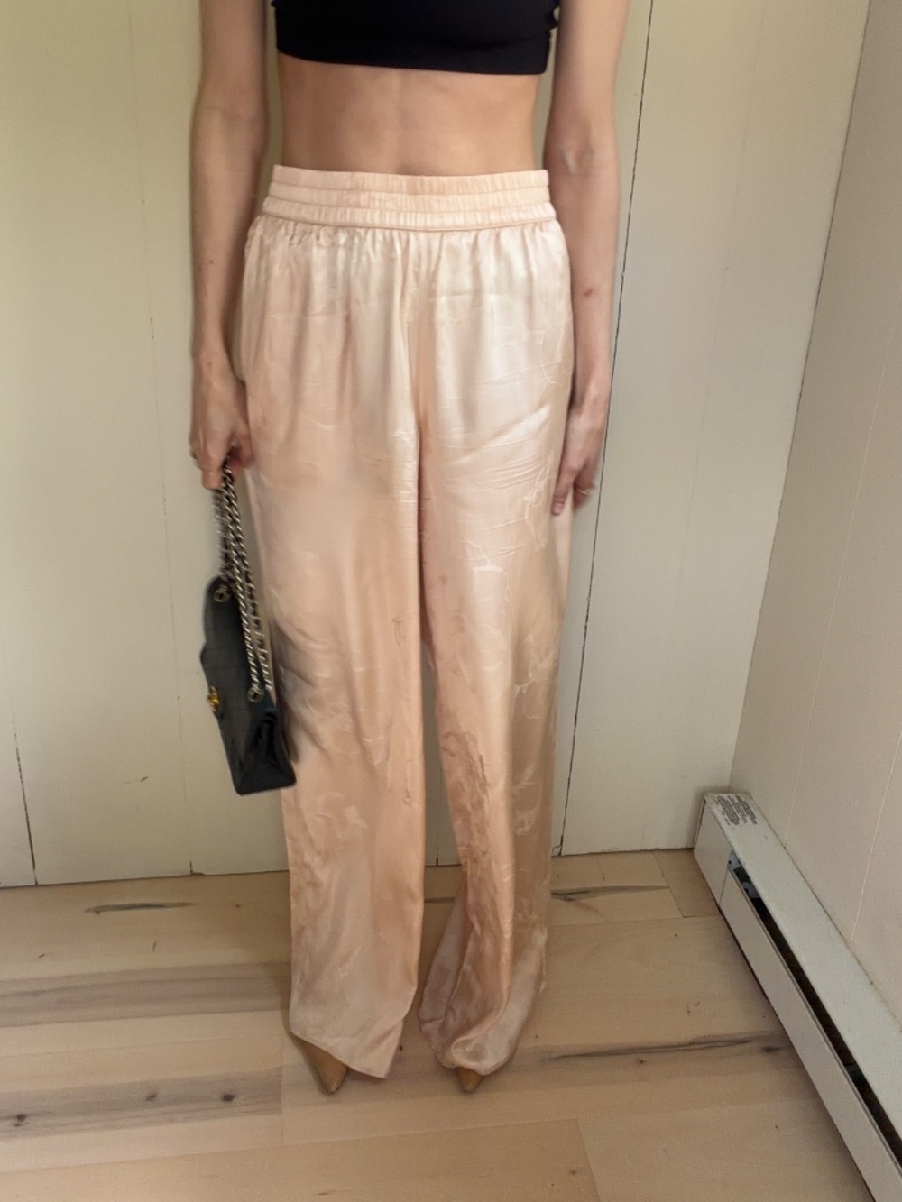Victoria's Secret pink silky pants cottage core fairy core beachy costal - Picture 2 of 8